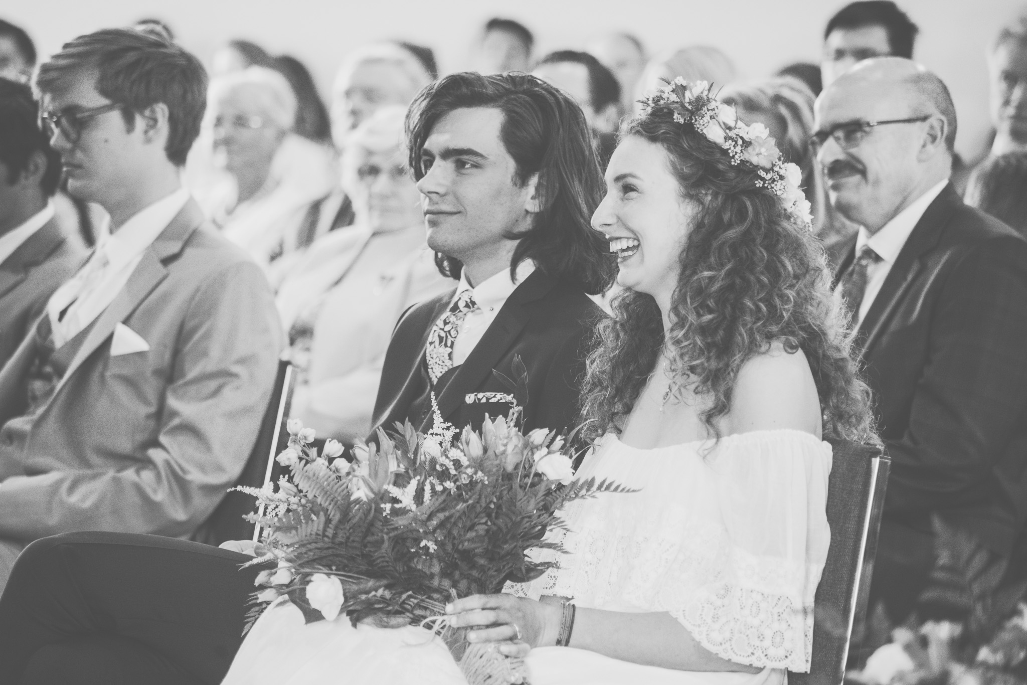 wedding, barrie wedding, barrie photographer, toronto photographer, barrie wedding photographer, toronto wedding photographer, jeannette breward photography, church, church wedding, waterfront, waterfront wedding, spring wedding, ontario wedding, couple, floral crown, religious ceremony, boho bride, boho wedding, bohemian wedding, floral crown, emotional, emotions, emotional wedding, black and white, ceremony, bridesmaids, wedding party, church, ceremony